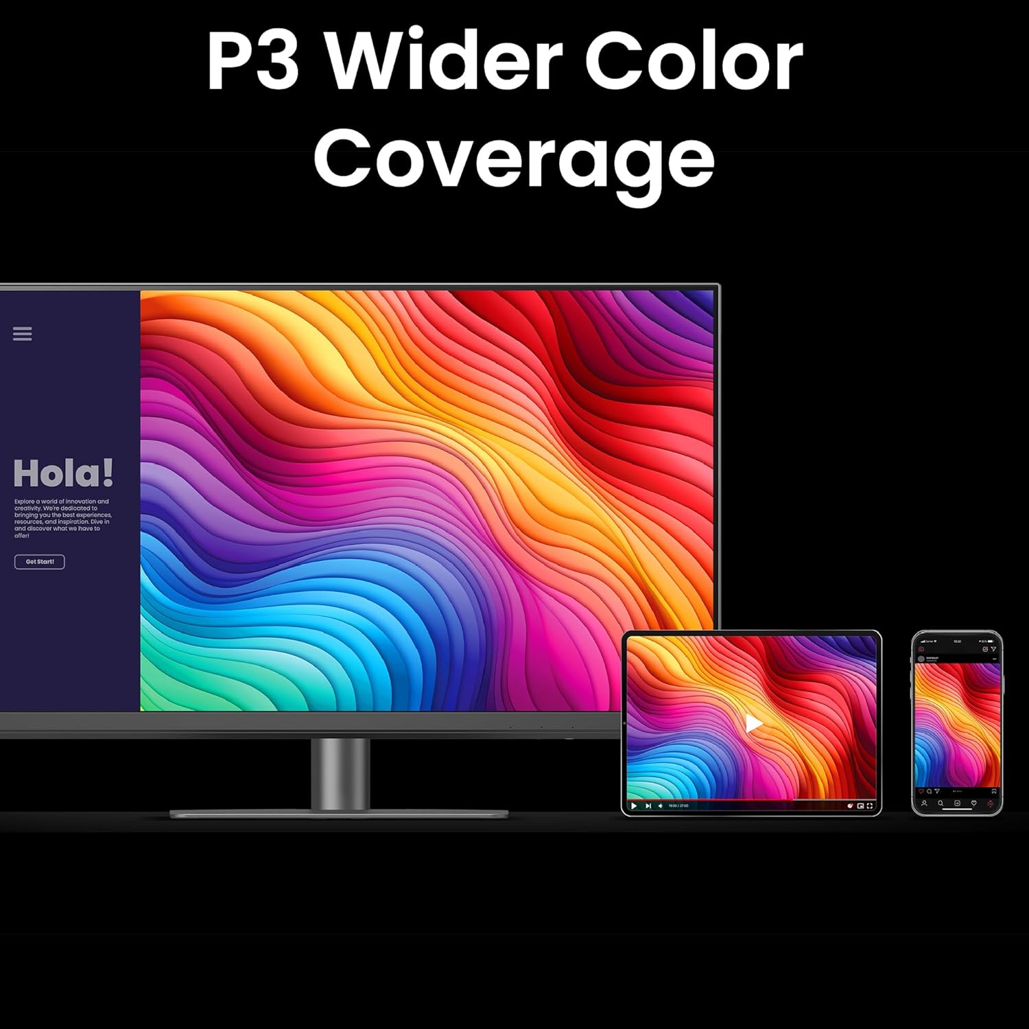 BenQ PD2706QN 27” 2K QHD (2560x1440) 100Hz IPS Color Accurate Monitor for Designers| 95% P3| 100% sRGB/Rec.709| 90W USB-C|Software Calibration| Daisy Chain|Nano Matte Panel| Pantone & Calman Certified