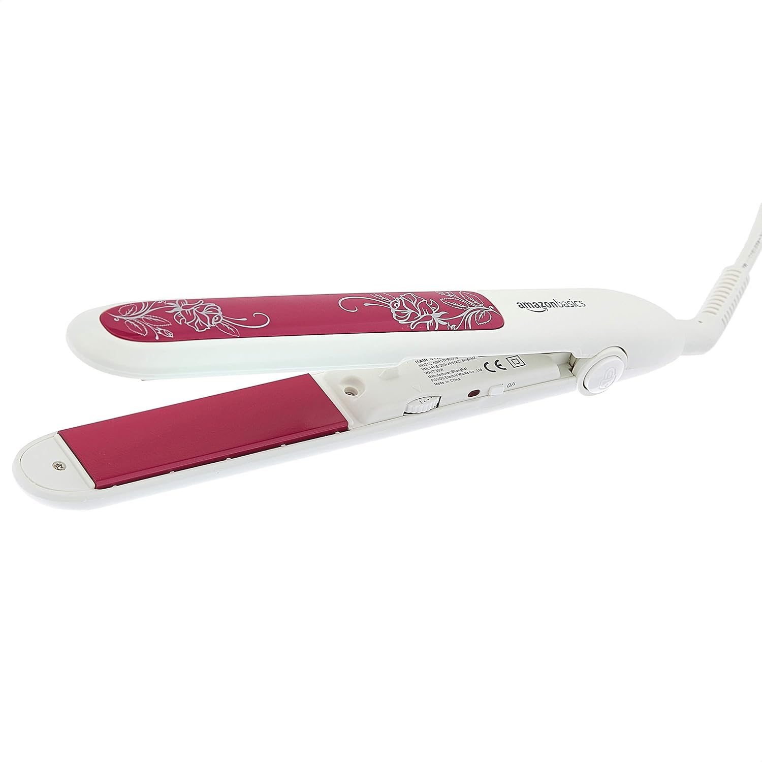 amazon basics Hair Straightener (ABHSTPR2026) with Ion Function, Ceramic Coated Plates and Temperature Control