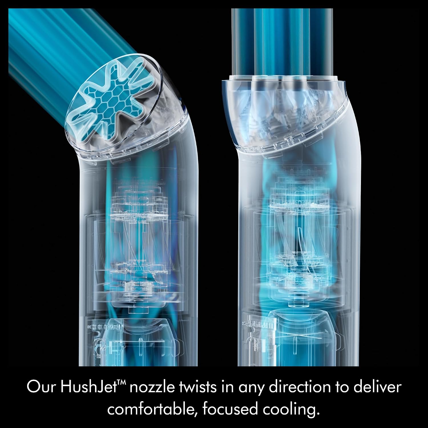Dyson HushJet Mini Bladeless Personal Fan (Stone/Blush)