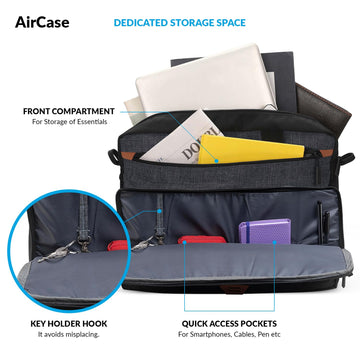 AirCase Office Sling Messenger Bag fits Upto 15.6