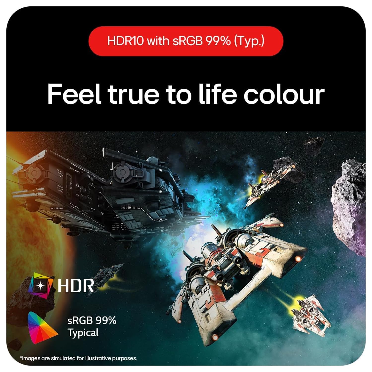 LG Ultragear 24GS65F IPS Full HD Gaming Monitor, 24 Inch, 1920 X 1080, 1ms, 180Hz, HDR 10, NVIDIA G-Sync Compatible, AMD FreeSync, Height/Pivot/Tilt Adjustable Stand, Borderless Design, DP, HDMI