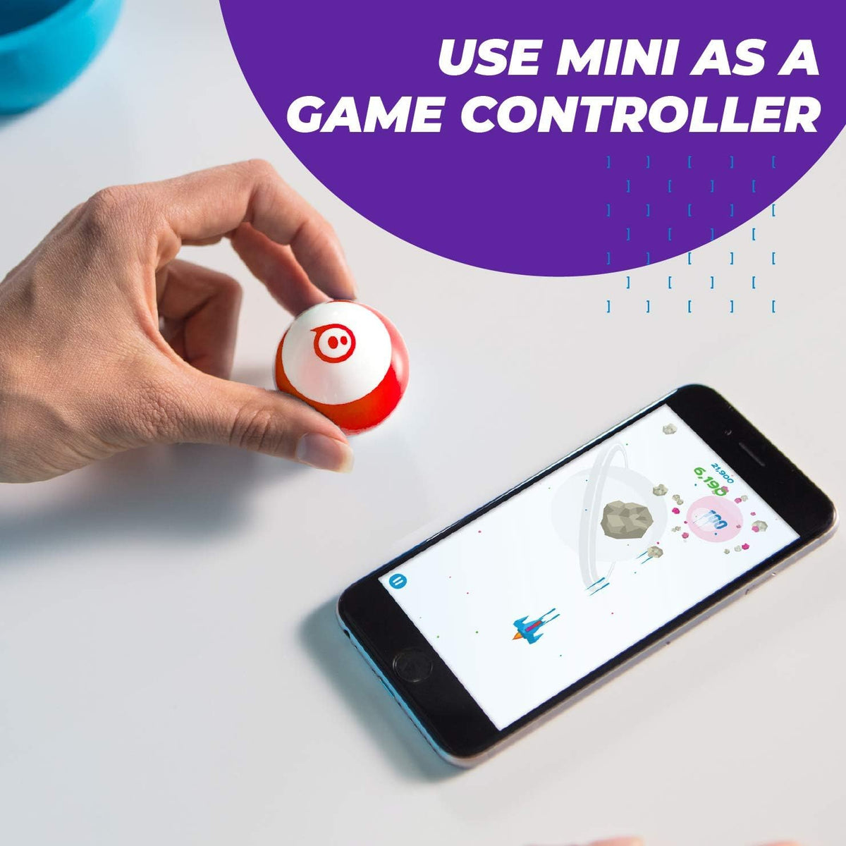 Coding Ball Sphero Mini (Blue) - Coding Robot Ball - Educational Coding and Gaming