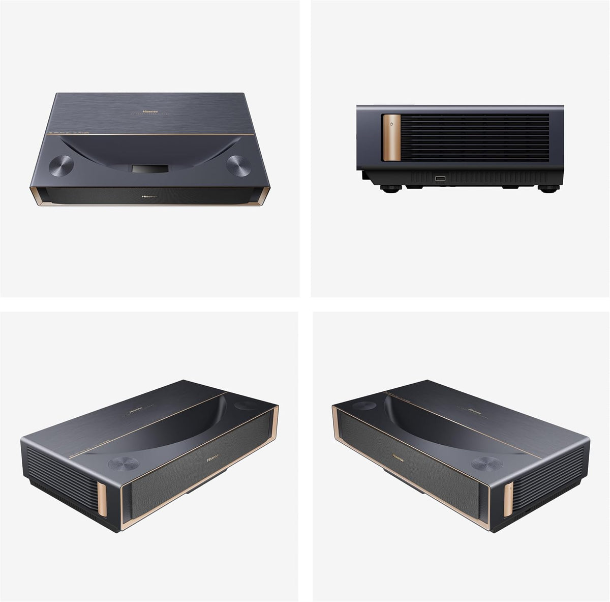 Hisense PT1 Ultra Short Throw Triple Laser Projector, 4K UHD, Google TV, 80'' - 150'', 2500 Lumens, 3000:1 Contrast, IMAX Enhanced, Dolby Vision & Atmos, 3D, 240 High Refresh Rate