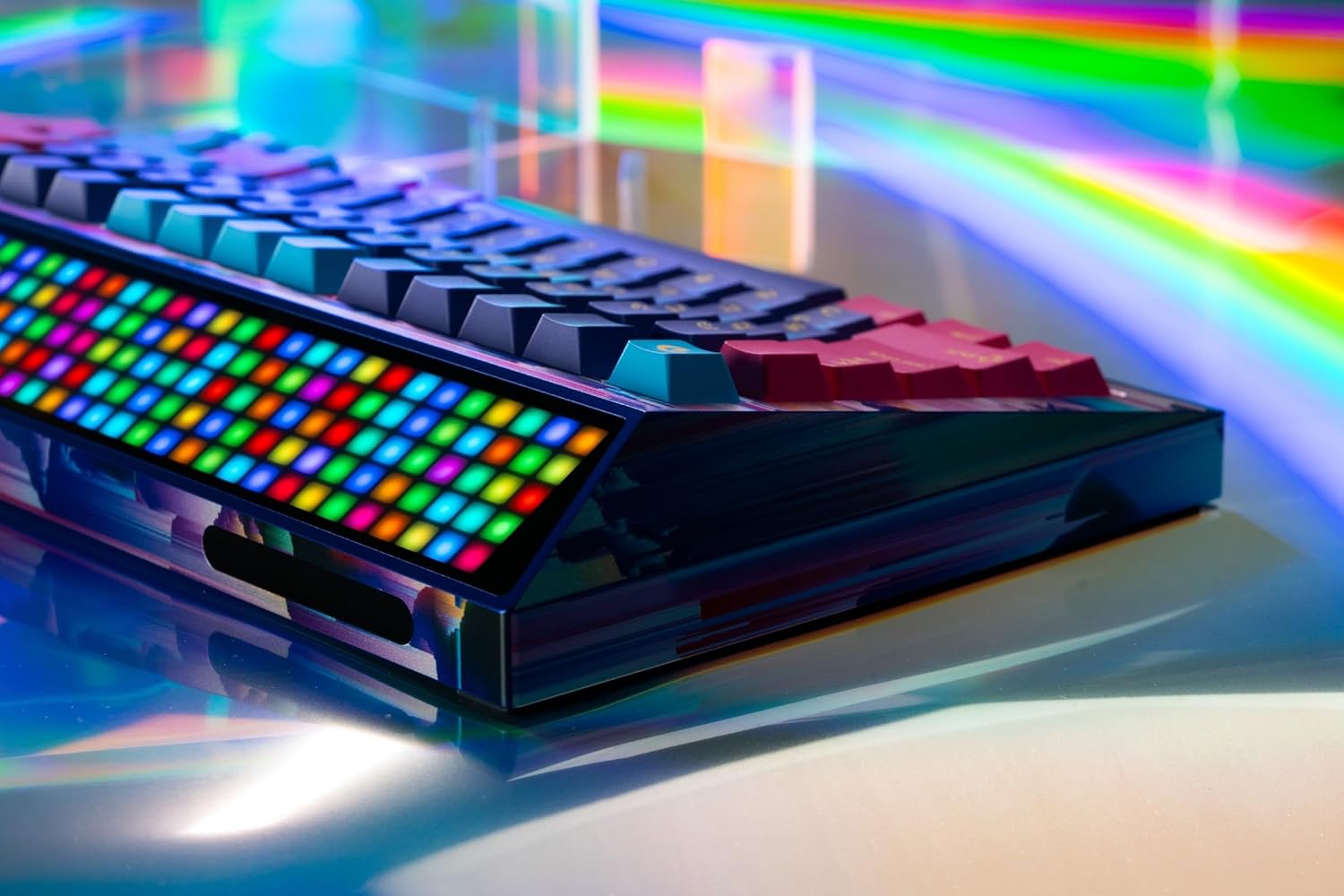 custom gaming gear CYBERBOARD Euphoria Wireless Custom Creamy Mechanical Keyboard, 81 Key