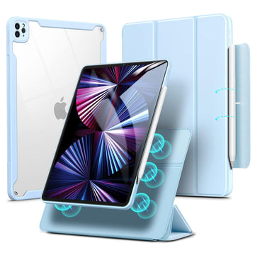 ESR for iPad Pro 11 inch Case, iPad Pro Cover with Pencil Holder, Detachable Magnetic Cover, Vertical Stand, Rebound 360 Series, Hybrid Case, Sky Blue