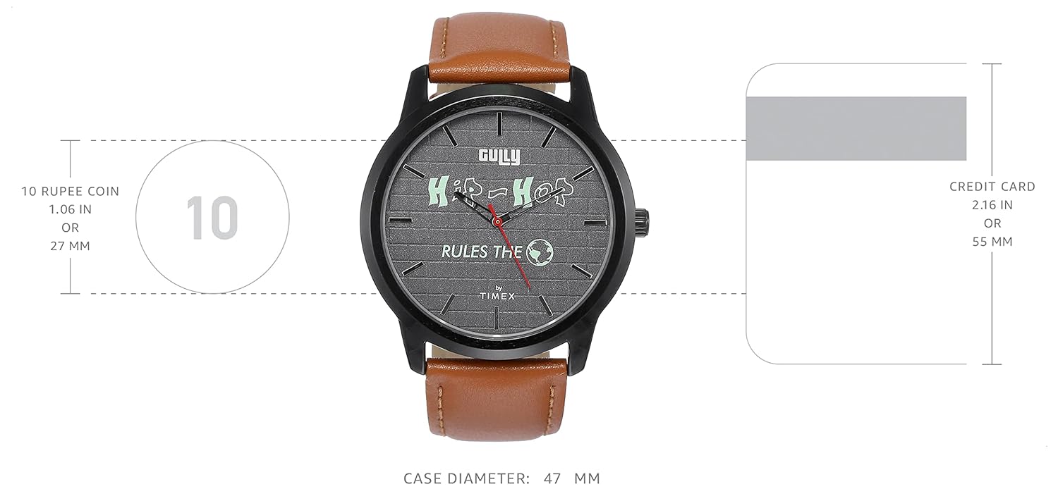 Gully by Timex Hip-hop Analog Grey Dial Men's Watch-TWEG15023