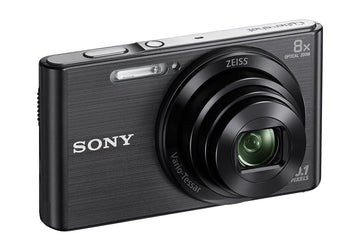 Sony DSC W830 Cyber-Shot 20.1 MP Point and Shoot Camera (Black) with 8X Optical Zoom + Bag with Charging Cable