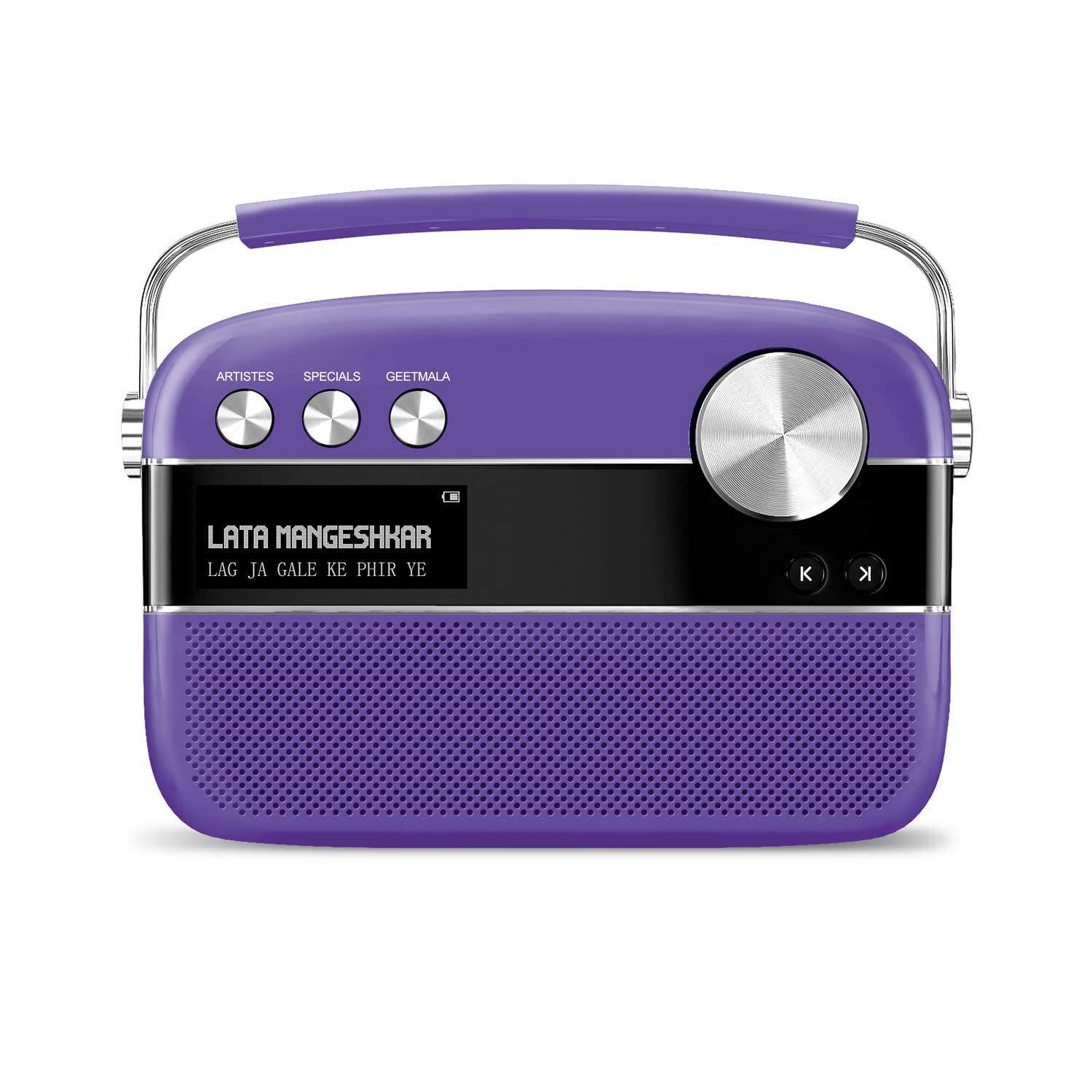 Saregama Carvaan Hindi - Portable Music Player with 5000 Preloaded Songs, FM/BT/AUX (Porcelain White)