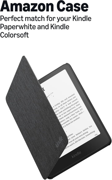 Amazon Kindle Paperwhite and Kindle Colorsoft Case, Lightweight and Water-Safe, Foldable Protective Cover - Fabric