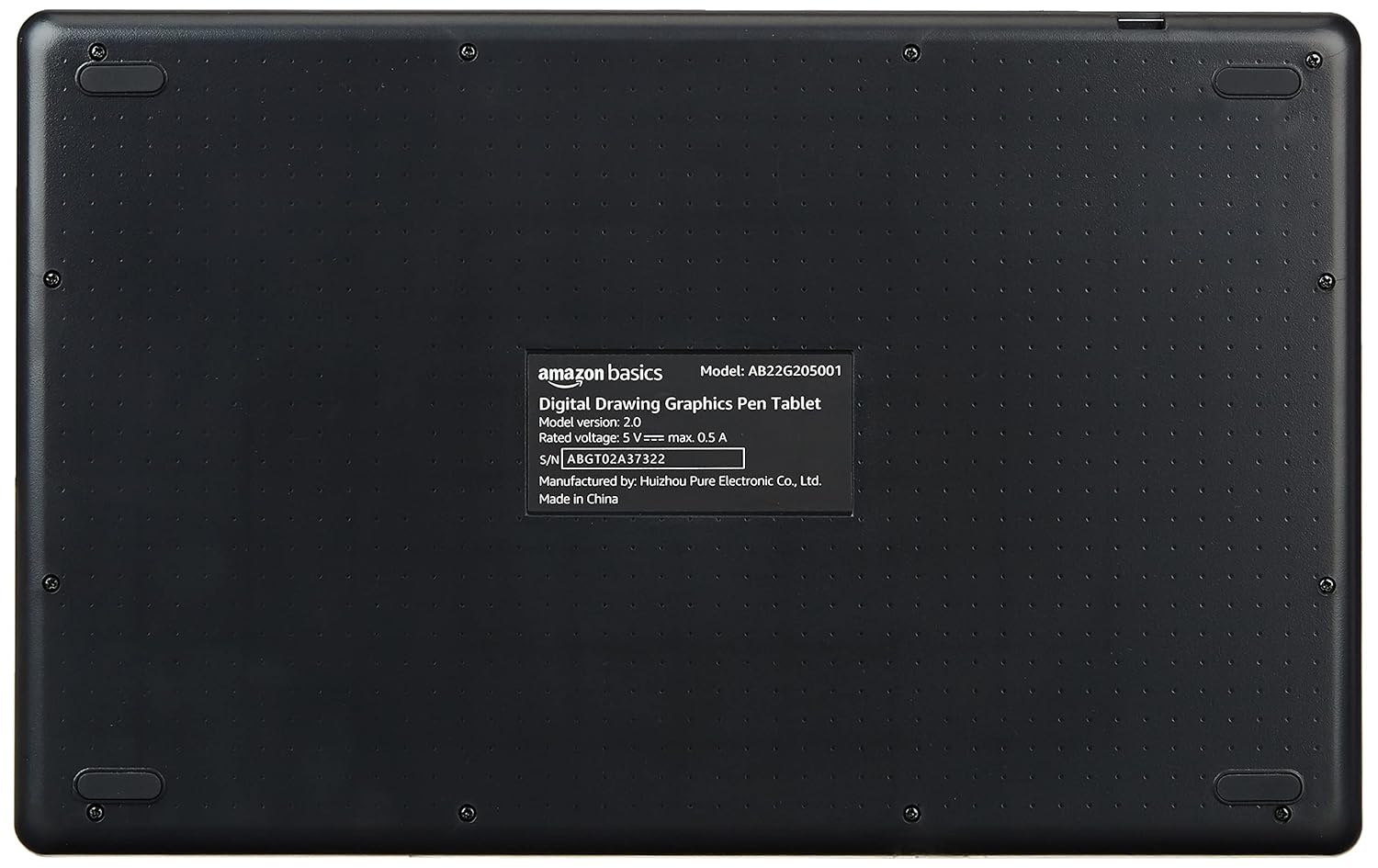 Amazon Basics Graphics Drawing Tablet Pen Tablet, 8.4 X 5.7 Inches, Speed 233, 4 Shortcut Keys, Battery Free Stylus