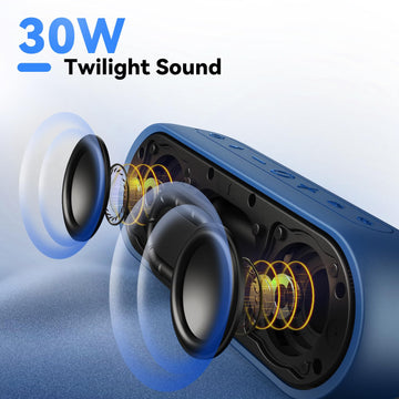 Tribit XSound Plus 2 Bluetooth Speaker, 30W, IPX7, 24H Playtime