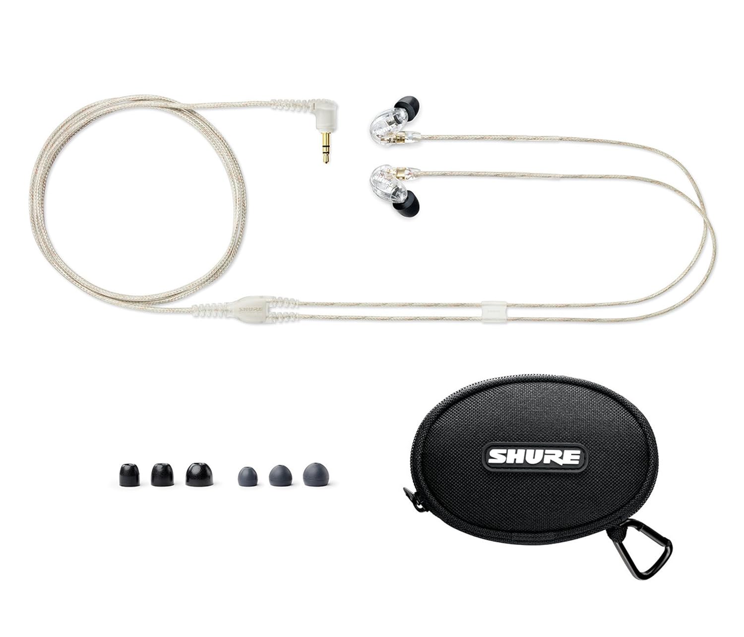 Shure SE215-CL Wired in- Ear Earphone Without Mic (Clear)
