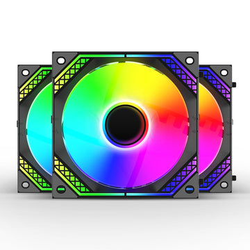Ant Esports Royaleflow 120 AUTO RGB V2 Dual Sided RGB Ring Illumination Case Fan I Cooler