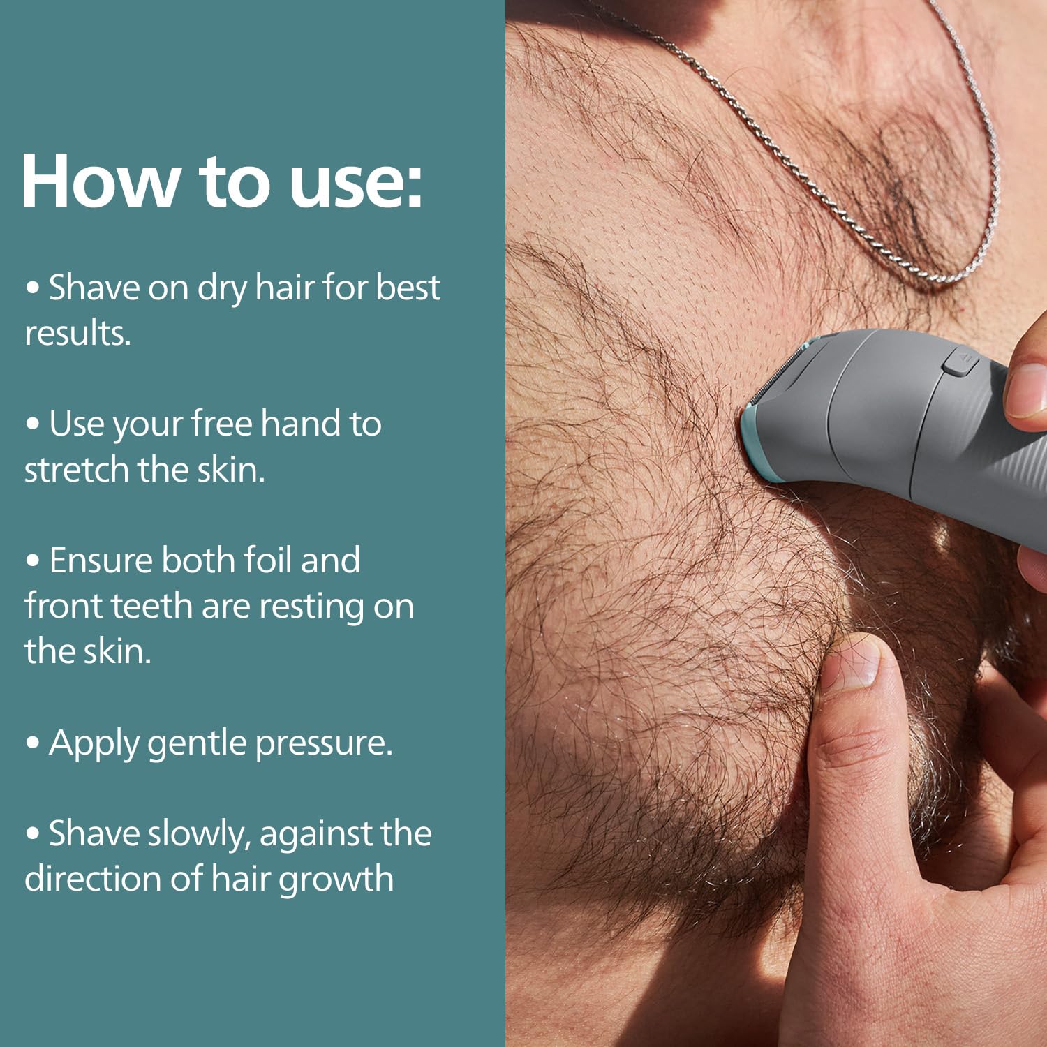 Philips Body & Balls Trimmer for Men Private Parts | Safe Intimate Grooming | Clinically Tested on Sensitive Skin | 100% Showerproof | 60min runtime | 5yrs* Warranty | India's #1 Men's Trimmer*|BG3470