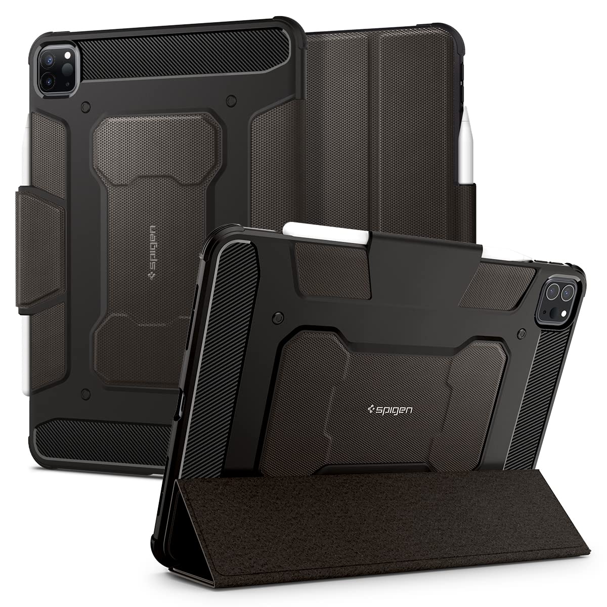 Spigen Rugged Armor Pro Back Cover Case Compatible with iPad Pro 11 inch (2021 | 2020 | 2018) - Black