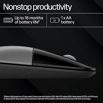 HP Z3700 USB Wireless Mouse/2.4GHz Wireless Connection/ 1200 DPI (Silver)