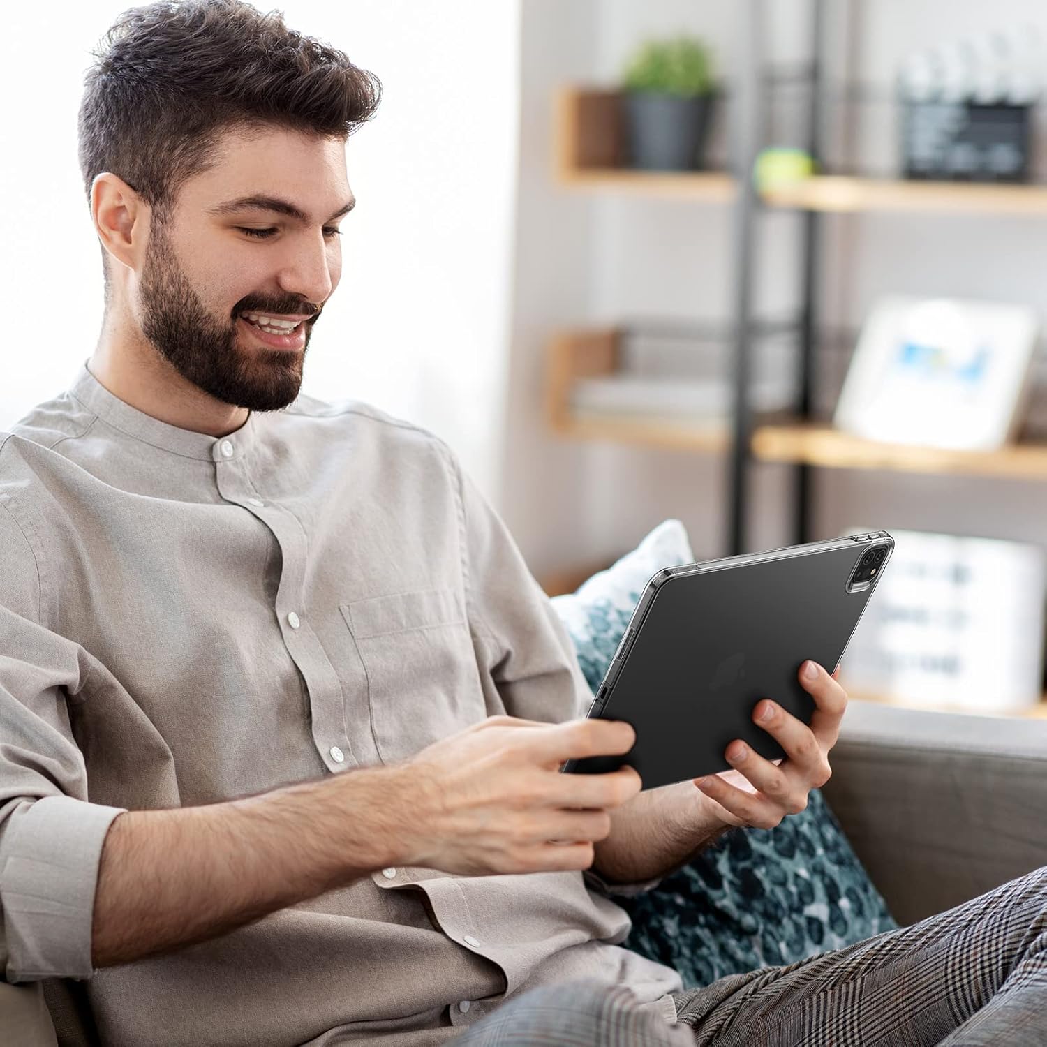 ESR for iPad Pro 11 inch Case (2022/2021, 4th/3rd Generation), Transparent Back Cover, Soft Protective, Supports Pencil 2, Project Zero Series Case, Clear