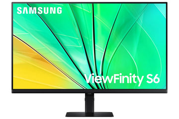 Samsung 32-Inch(80cm) QHD ViewFinity S6 Monitor, IPS, 100 Hz, 1.07 Billion Colors, HDR10, Multiple Ports, Easy Setup, Height Adjustable Stand, Pivot, Eye Care Technology (LS32D600EAWXXL, Black)