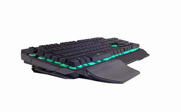 Cosmic Byte CB-GK-17 Galactic Wired Gaming Keyboard with Aluminium Body, 7 Color RGB Backlit with Effects, Anti-Ghosting (Black)