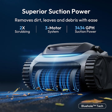 (2026 New) Bubot 700 Cordless Roboitc Pool Cleaner, Pool Vacuum with 210-Min Rumtime, Superior Suction, Triple Motors, Floor/Wall/Waterline Cleaning, for Inground & Above-Ground Pool, Light Grey