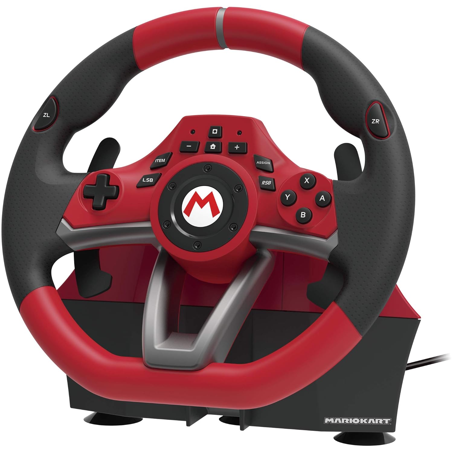 Hori Officially Licensed Nintendo: Mario Kart Racing Wheel - Pro Deluxe (Switch) - Nintendo Switch