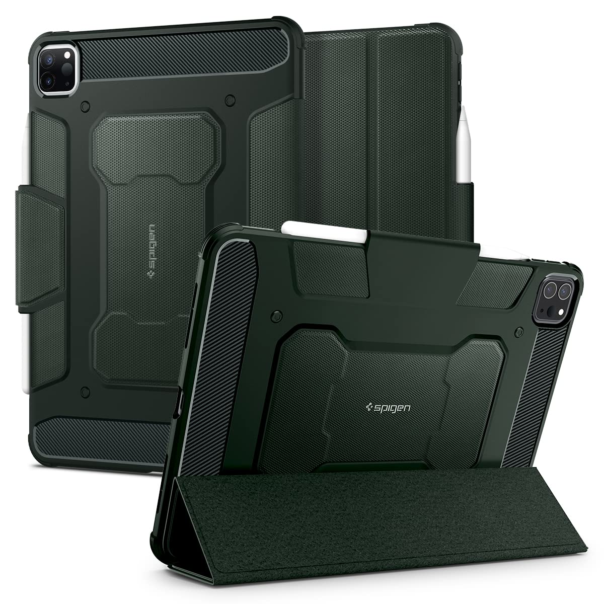 Spigen Rugged Armor Pro Back Cover Case Compatible with iPad Pro 11 inch (2021 | 2020 | 2018) - Black