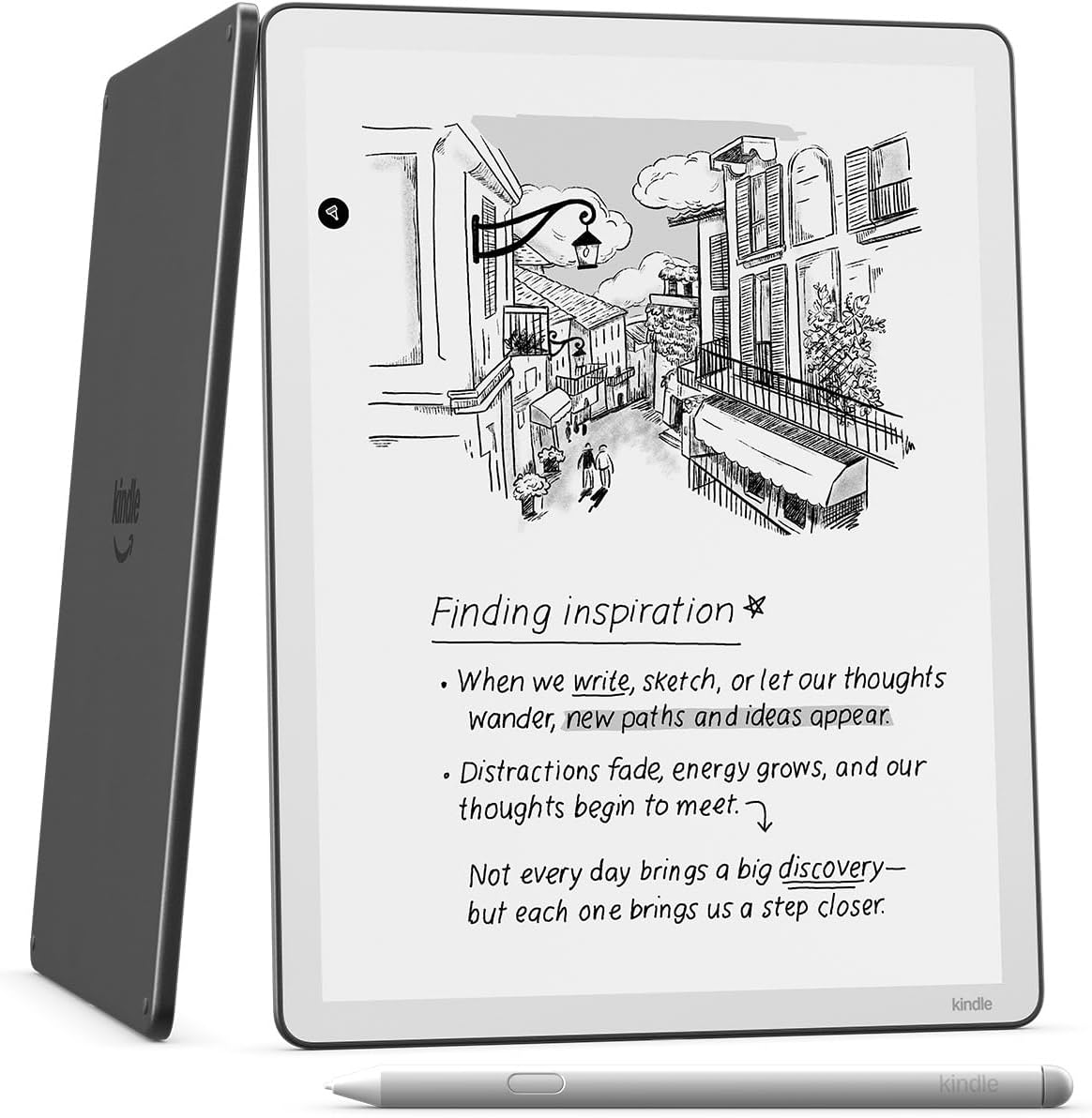 Amazon Kindle Scribe 32GB (newest model) — 11” paper-like display with front light — One notebook to replace them all — Write in notebooks, documents, and books. Includes Premium Pen - Graphite