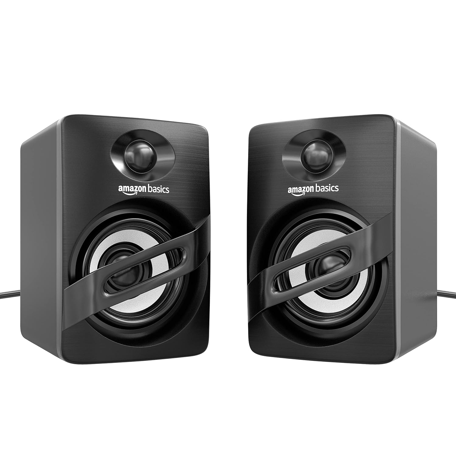 amazon basics Portable Multimedia Speaker| Suitable for Laptop & Desktop (Black) | USB 2.0 | Deep Bass