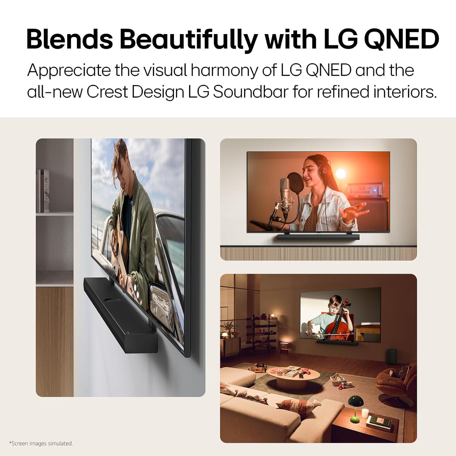 LG New Launch SQ75TR, 600W, 5.1.1Ch, Dolby Atmos, Center Up-Firing Speaker, AI Sound Pro, Wow Synergy, Wireless Subwoofer, Rear Speaker Inbuilt Receiver, QNED Matching Bracket Inside (2024 QNED TV)