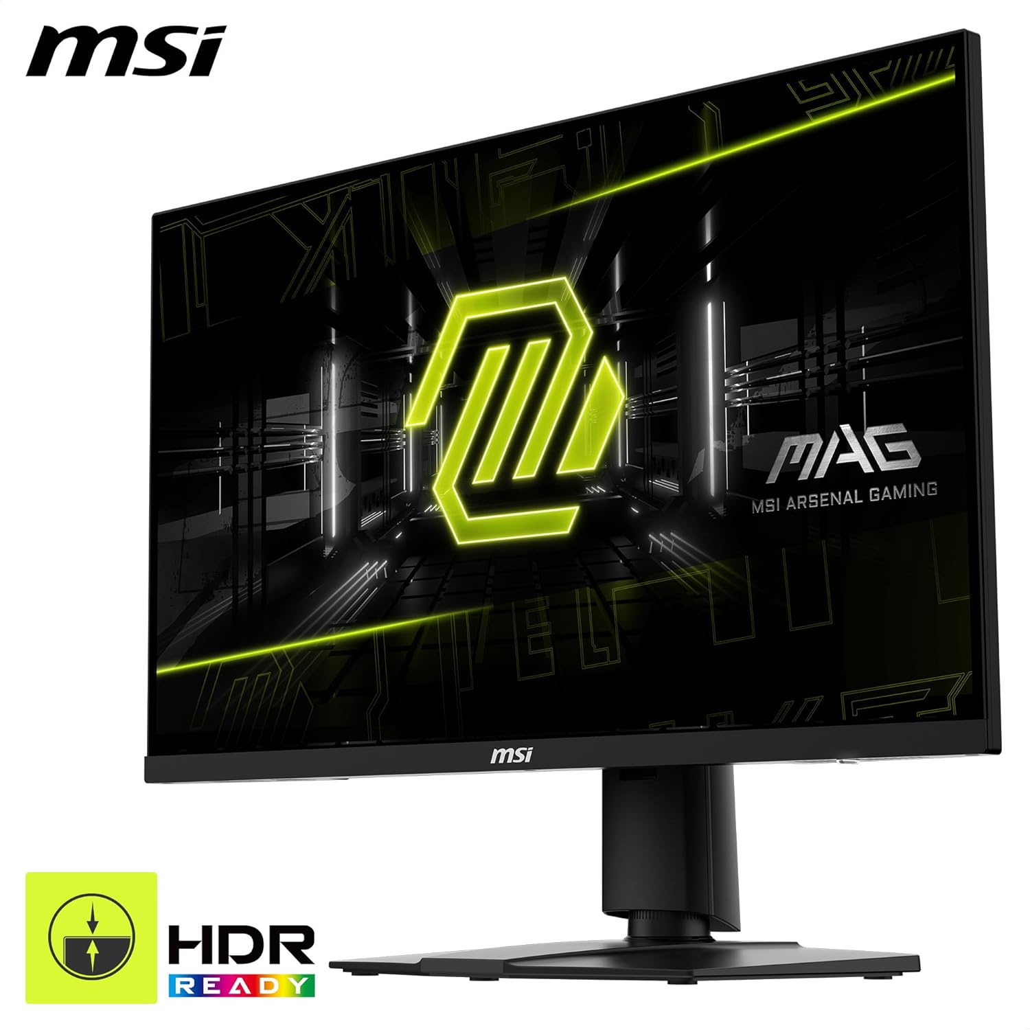 MSI MAG 275F 27 Inch FHD Gaming Monitor - 1920 x 1080 Rapid IPS Panel, 180 Hz / 0.5ms (GtG, Min.),115% sRGB Colour Gamut, Frameless Design, HDR Ready - DisplayPort 1.4, HDMI™