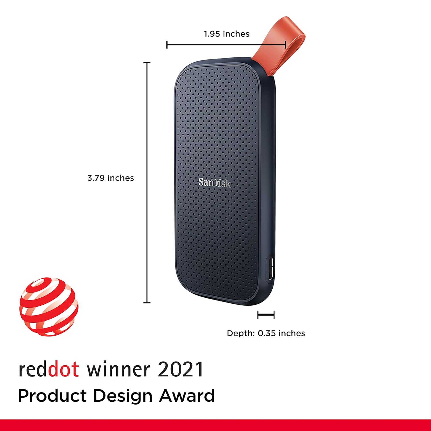 SANDISK 2TB Portable SSD, 800MB/s R, USB 3.2 Gen 2, Rugged SSD with Upto 2 Meter Drop Protection, Type-C to Type-A Cable, PC & Mac Compatible, 3 Y Warranty, External SSD (SDSSDE30-2T00-G26)