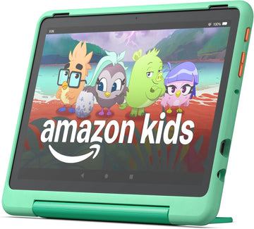 Amazon Fire HD 10 Kids Pro tablet (newest model) ages 6-12 | Bright 10.1" HD screen | Slim case for older kids, ad-free content, parental controls, 13-hr battery, 32 GB, Mint