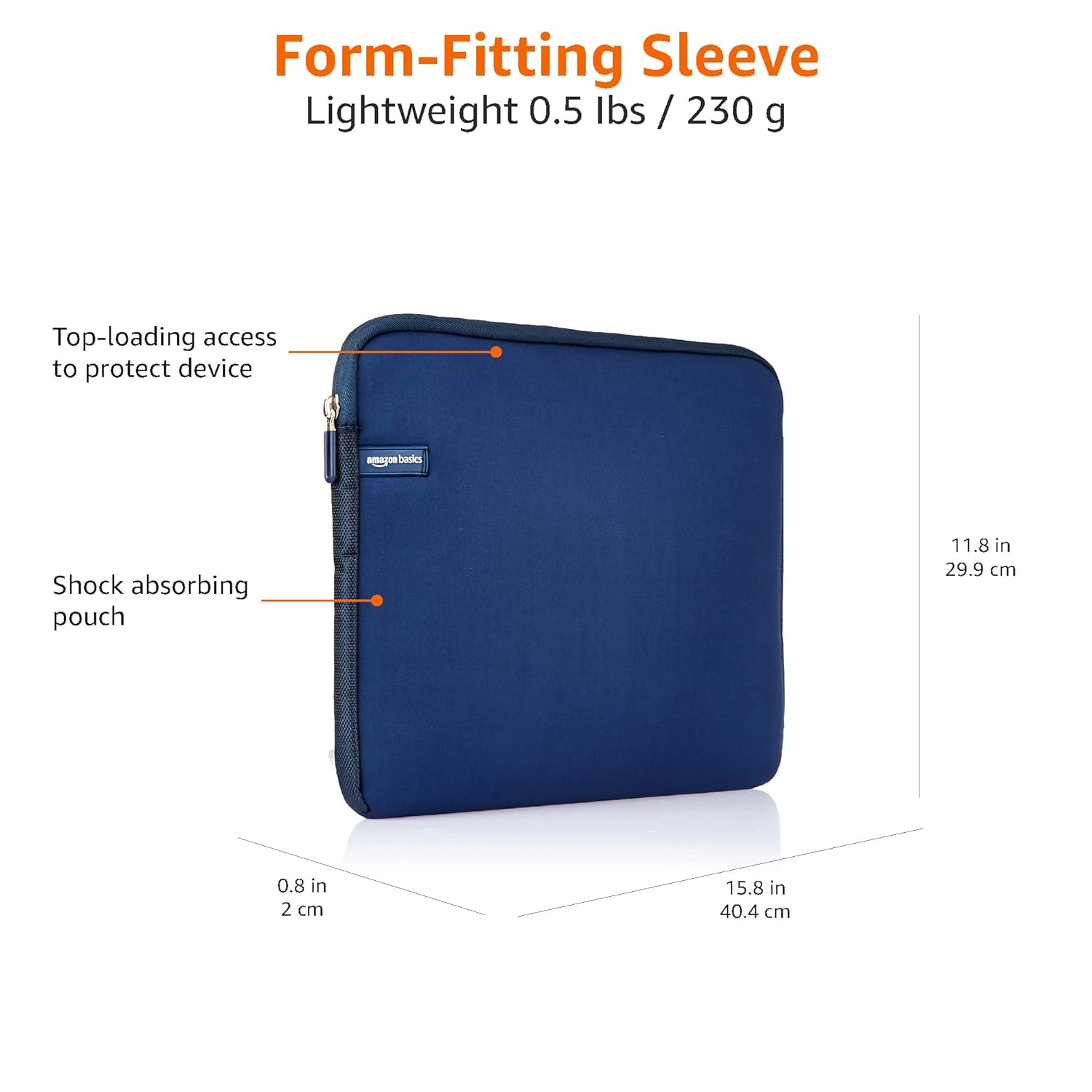 AmazonBasics 15.6-inch Laptop Sleeve (Navy)