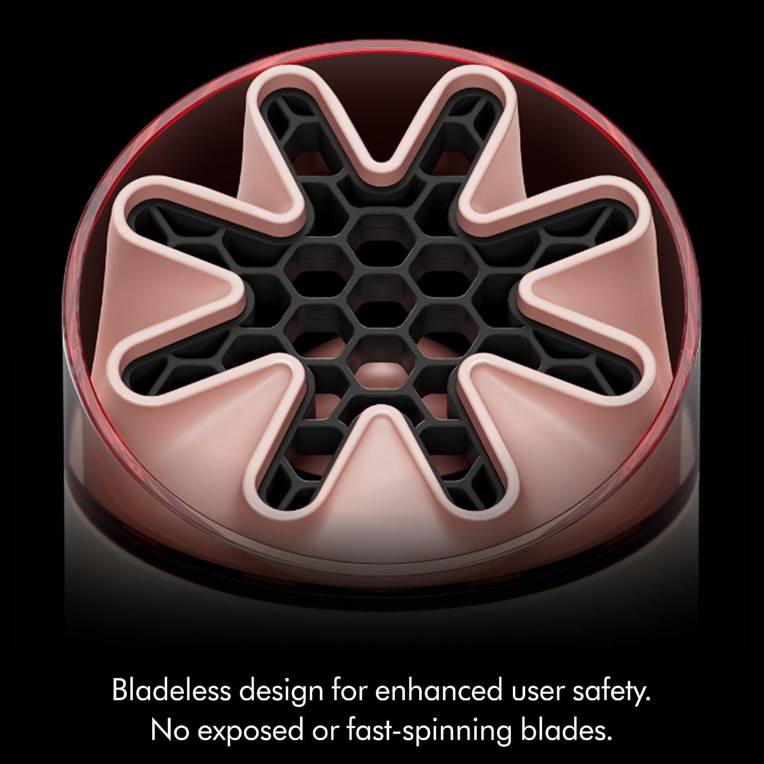 Dyson HushJet Mini Bladeless Personal Fan (Stone/Blush)