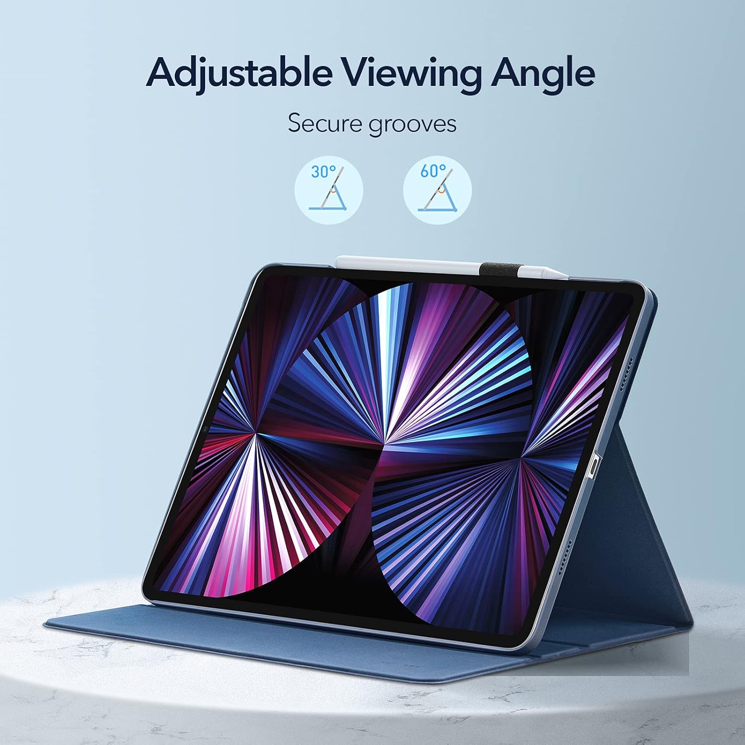 ESR Folio Case Compatible with iPad Pro 11 Inch 2021 (3rd Generation), Book Cover Design, Auto Sleep and Wake, Multi Angle Viewing Stand, Urban Premium Series-Knight