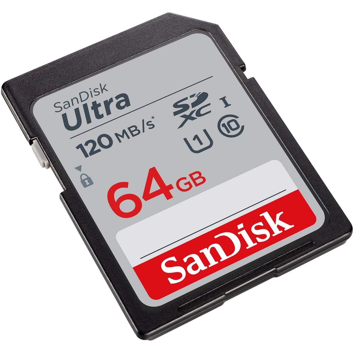 SanDisk Ultra SDXC UHS-I Card 64GB 120MB/s R, for DSLR Cameras, for Full HD Recording, 10Y Warranty