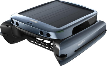 Beatbot iSkim Cordless Robotic Pool Skimmer with 9L Filter Basket, 24/7 Cleaning Solar Powered, 10000mAh Battery, 28-Hour Runtime, Auto Return, Smart Obstacle Avoidance, APP Control -Navy Blue