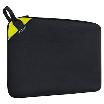 AirCase Premium Laptop/MacBook Sleeve Pouch with top Handle fits 17,5''Padded, Light Weight, wrinklefree Neoprene case Cover Bag,for Men & Women, Water Resistant (Black)