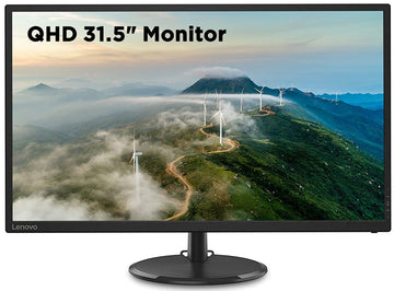 Lenovo D-Series 31.5" (80cm) 2K QHD IPS Monitor | 1.07 Billion Colors, 75Hz, 4ms, AMD FreeSync, HDMI, DP, Tilt, VESA Wall Mount, TUV Certified Eye Comfort - D32q-20
