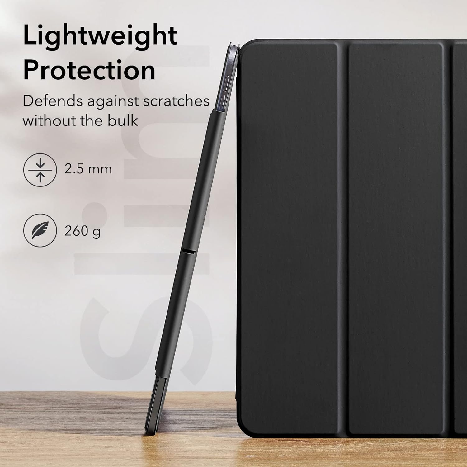 ESR for iPad Pro 11 inch Case (2022/2021/2020, 4th/3rd/2nd Generation), Convenient Magnetic Attachment, Two-Way Stand, Full Pencil 2 Support, Auto Sleep/Wake, Rebound Magnetic Case, Black