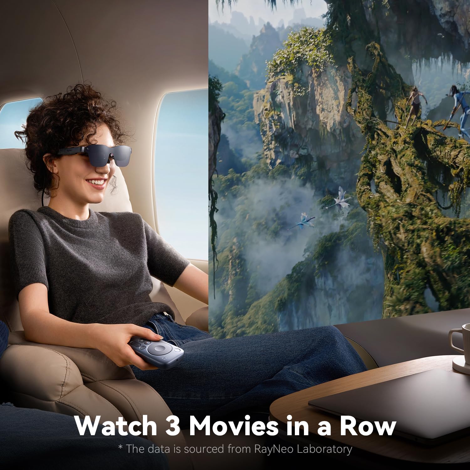 Pocket TV, Certified Portable GTV Device, Companion for RayNeo XR Glasses, Compatible withAR Glasses.