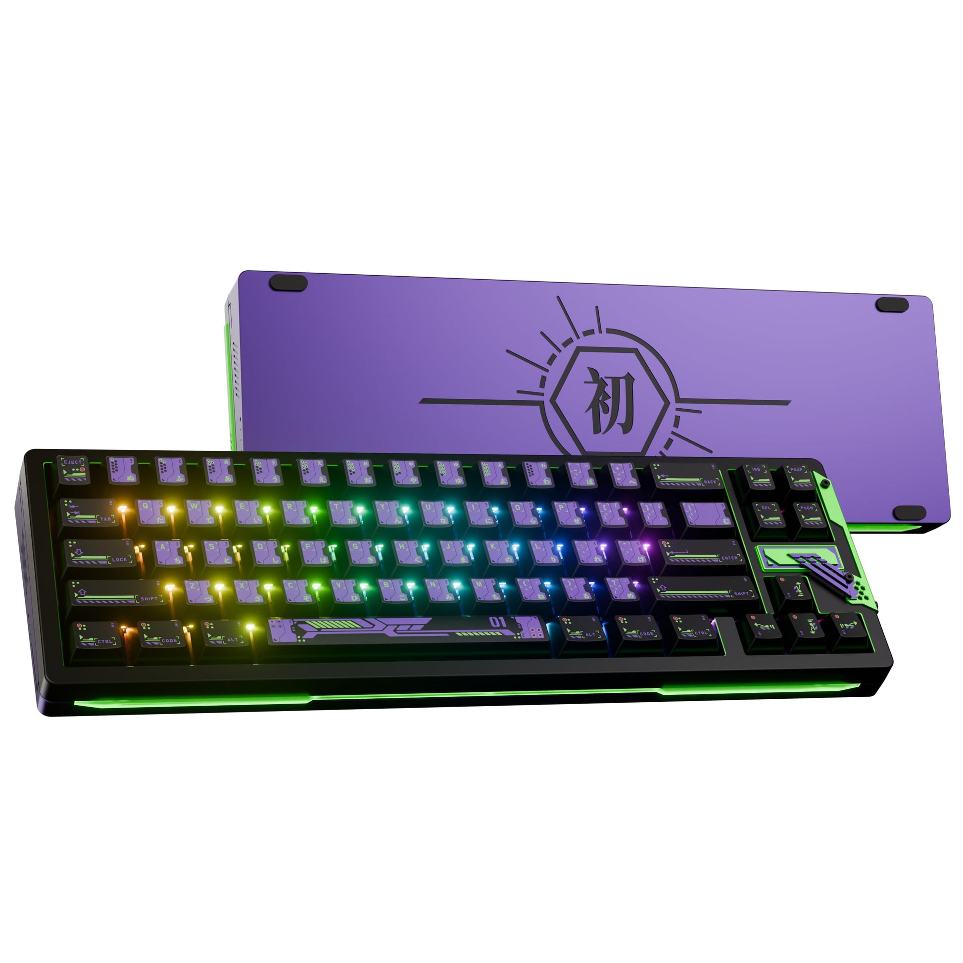 OOCTPK Chilkey Slice68 HE Gaming Keyboard: Hall Effect Aluminum Keyboard with Flux Switch, Rapid Trigger, 8K Polling, Per-Key RGB Gaming Magnetic Switch Key Board for Gaming (Red)