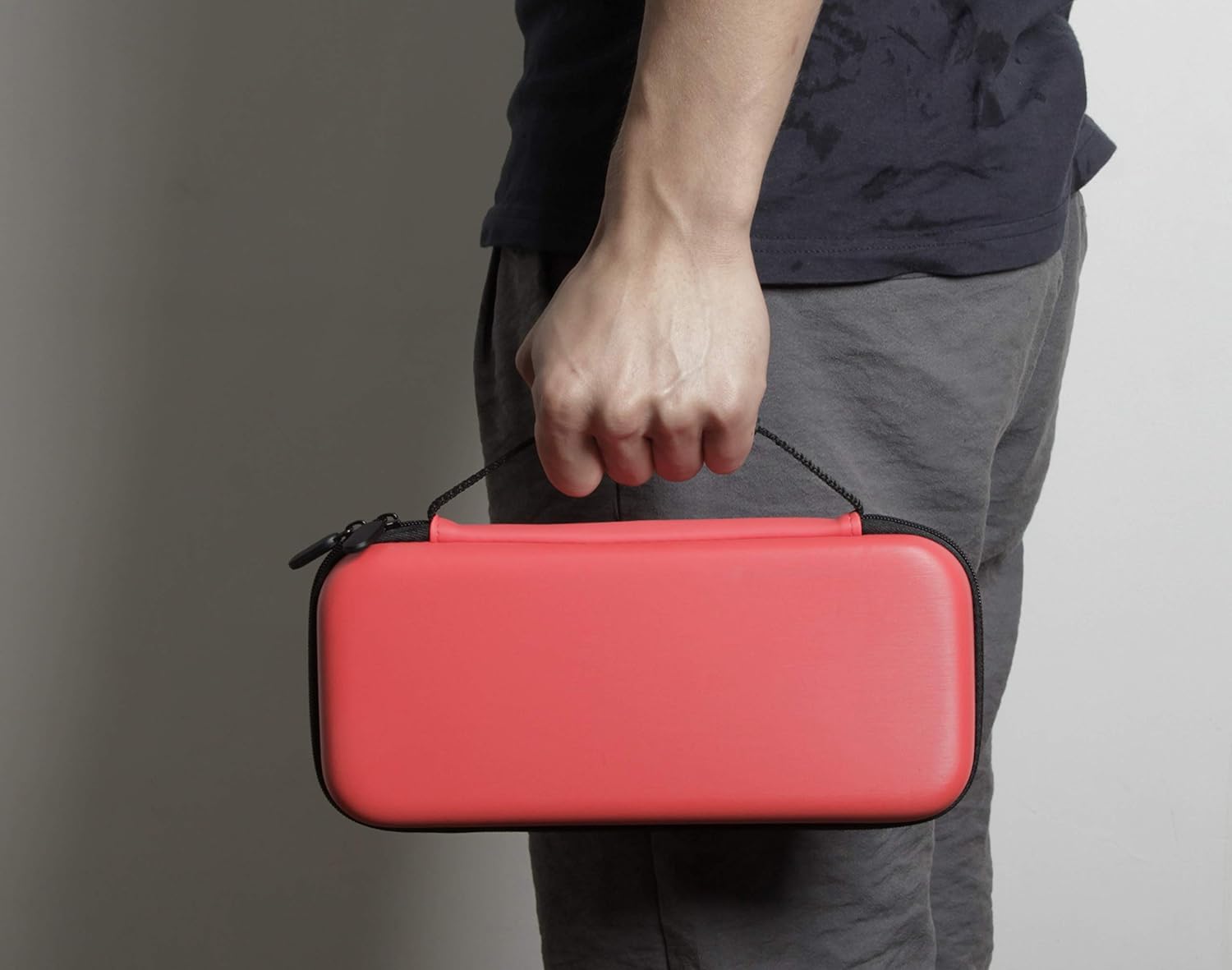 AmazonBasics Starter Kit for Nintendo Switch - Case Only - (Red)
