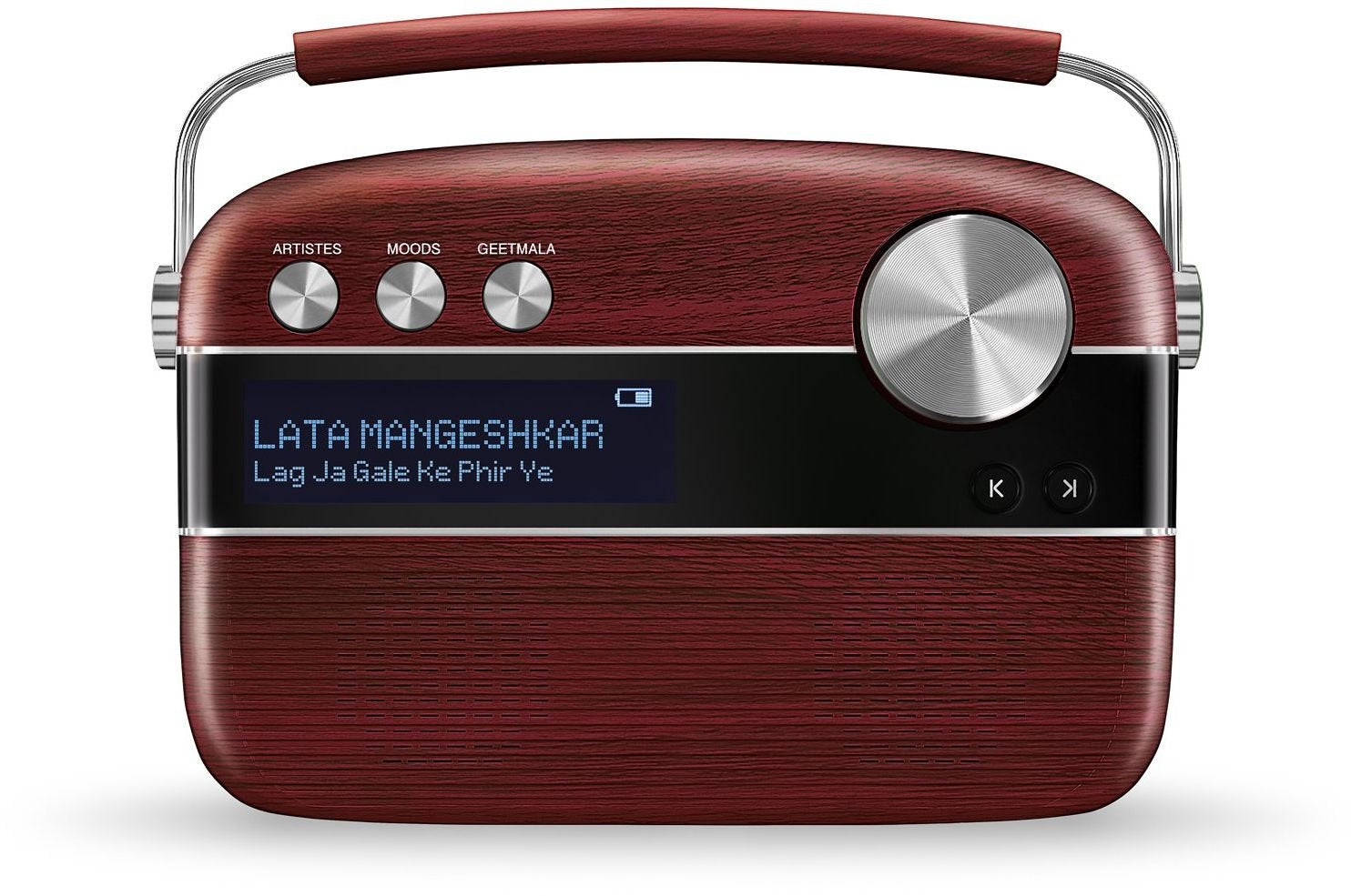 Saregama Carvaan Hindi - Portable Music Player with 5000 Preloaded Songs, FM/BT/AUX (Porcelain White)