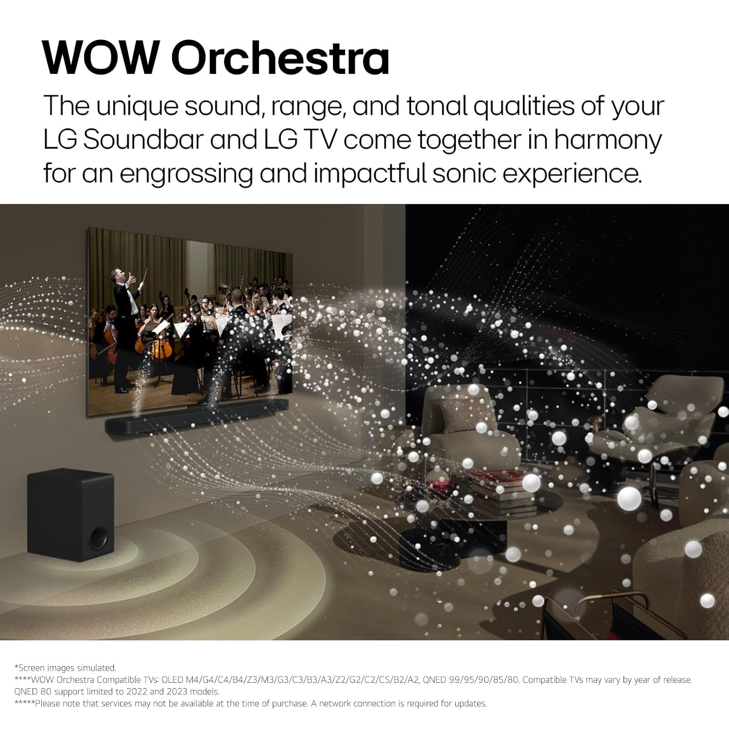 LG New Launch SQ75TR, 600W, 5.1.1Ch, Dolby Atmos, Center Up-Firing Speaker, AI Sound Pro, Wow Synergy, Wireless Subwoofer, Rear Speaker Inbuilt Receiver, QNED Matching Bracket Inside (2024 QNED TV)