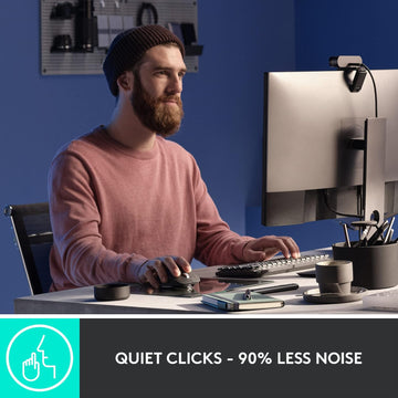 Logitech MX Master 3S with Free Adobe Subscription - Wireless Performance Mouse with Ultra-Fast Scrolling, Ergo, 8K DPI, Track on Glass, Quiet Clicks, USB-C, Bluetooth -Graphite