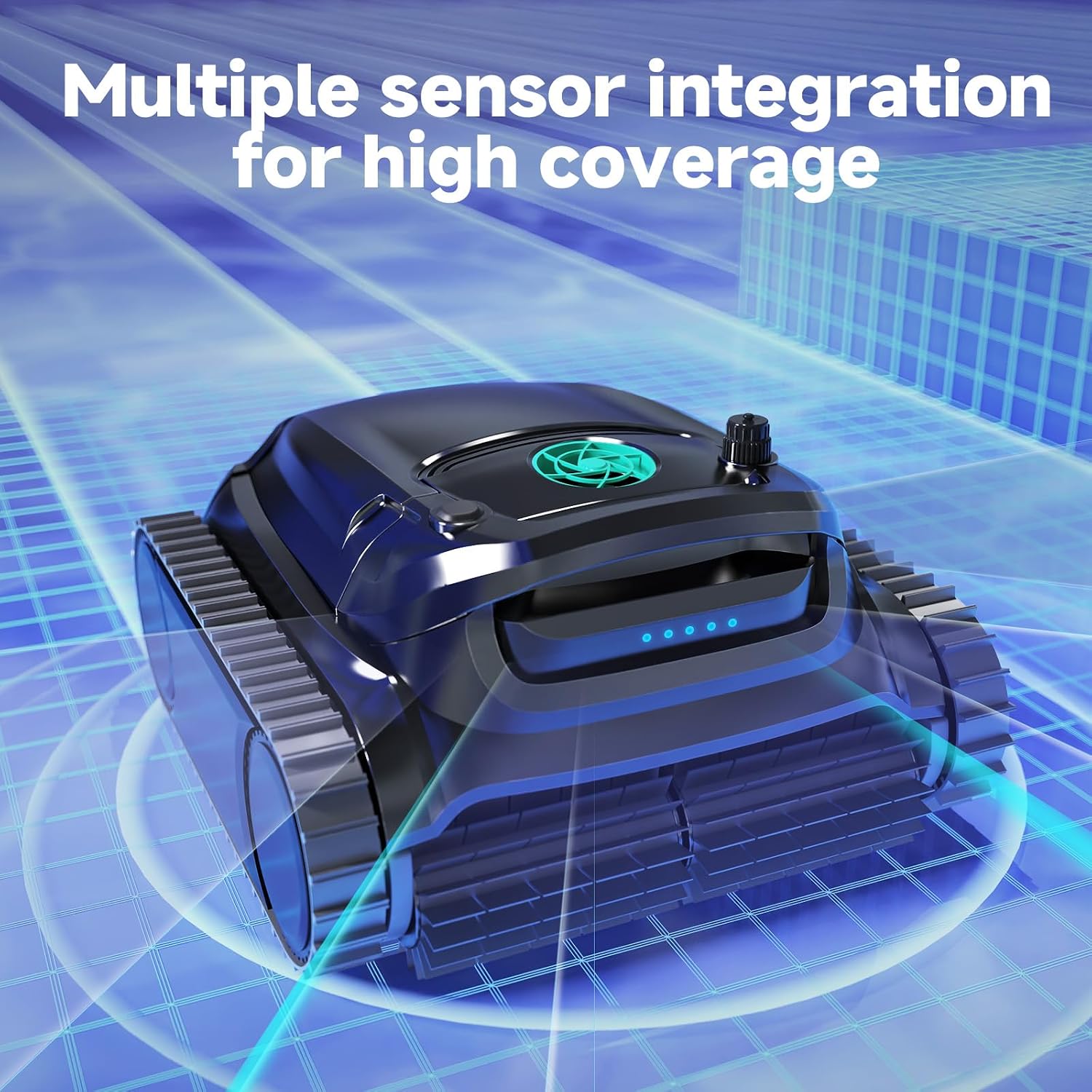WYBOT M1 Pool Cleaner Robot, App Controlled Robotic Pool Vacuum, 300 Mins Runtime, 6 Path Planning & 7 Working Modes, Dual Filtration System