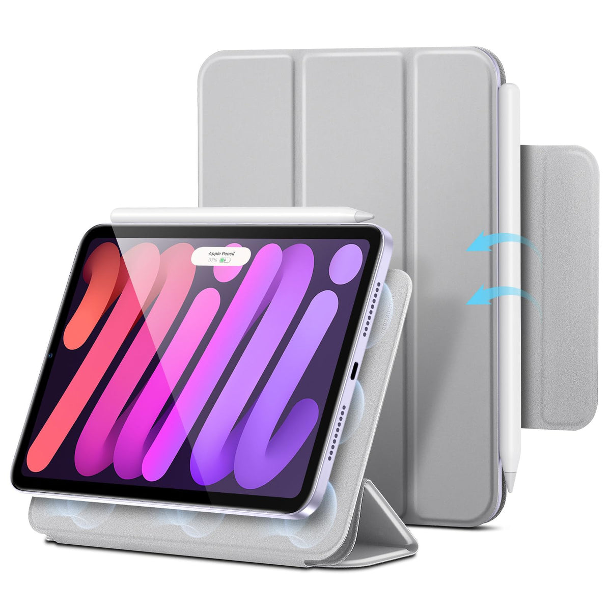 ESR for iPad mini A17 Pro Case, iPad mini 6th Gen Case, Black