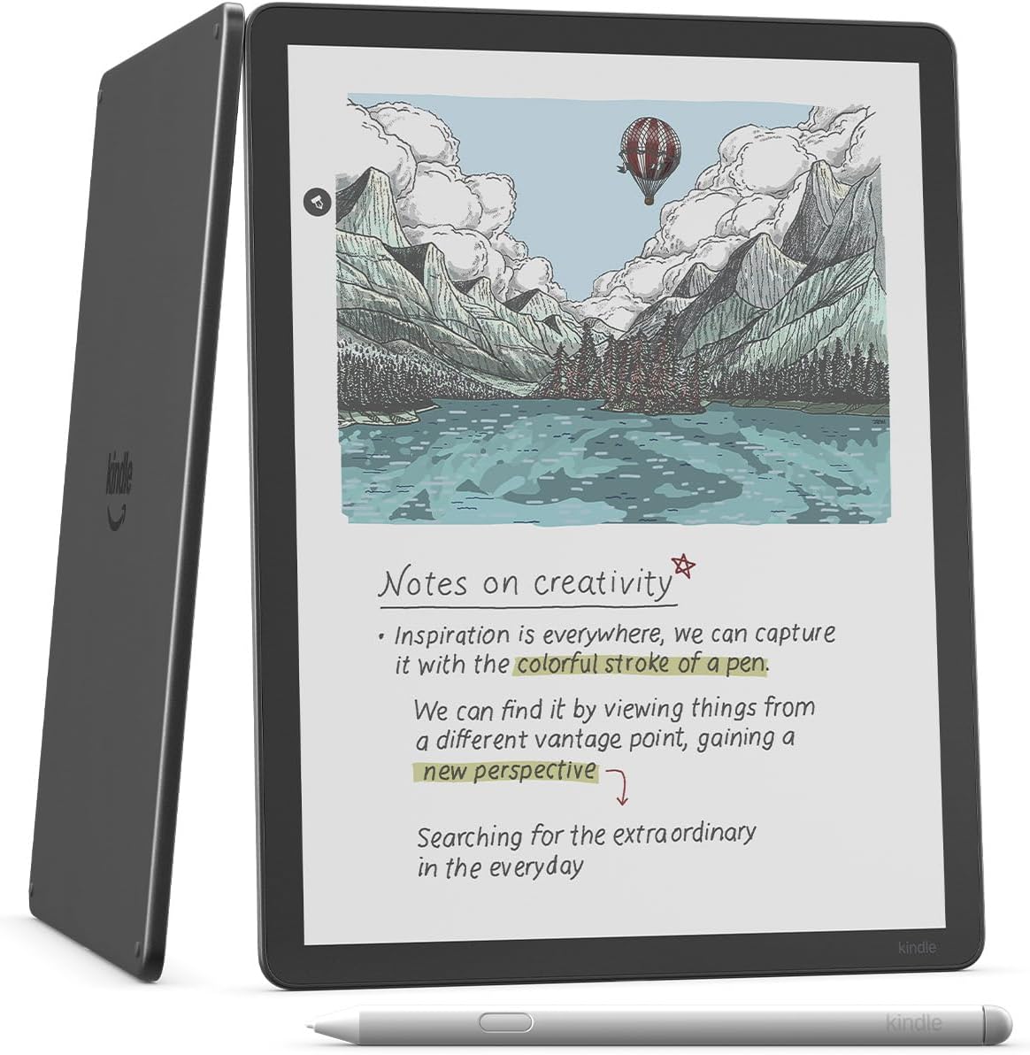 Amazon Kindle Scribe Colorsoft 32GB (newest model) — 11” paper-like color display with front light — One notebook to replace them all — Write in notebooks, docs, and books. Pen included - Graphite