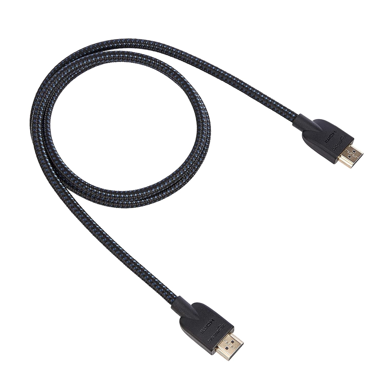 AmazonBasics High-Speed Braided HDMI Cable-3 Feet-Supports Ethernet,3D,4K & Audio Return (Black)